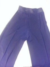 Pantaloni negri latino, pentru dans sportiv foto