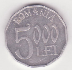 (MR3) MONEDA ROMANIA - 5.000 LEI 2004 - CEA MAI RARA DIN SERIE foto