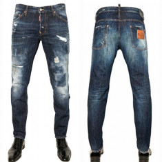 Blugi DSQUARED2 Thorn Wash Slim Fit Barbati 013 foto