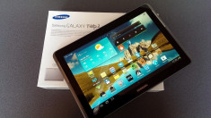 Vand tableta Samsung Galaxy Tab2 P5100 10.1&amp;quot;, 16GB, Wi-Fi, 3G, Android 4.0, Titanium Silver foto