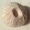 Fir de tricotat sau crosetat - bumbac 100%, mercerizat , alb unt natur