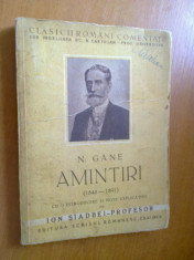 N. GANE - AMINTIRI (1848-1891) foto