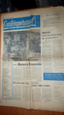 ziarul contemporanul 29 ianuarie 1971-articol si fotografie despre orasul brasov foto