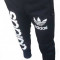 Pantaloni trening ADIDAS conici (buzunare cu fermoar) - negru - Model NOU, EDITIE LIMITATA