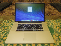 202. Macbook Pro 17&amp;quot; Late 2011, i7-2760QM, 8GB, 750GB, Rezolutie 1920x1080, 1GB AMD Radeon 6770M + Intel HD 3000, stare foarte buna !! foto