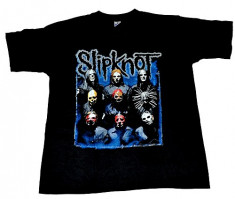 Tricou Slipknot - logo albastru foto