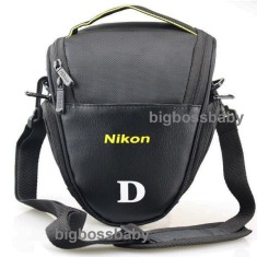 Geanta Husa DSLR Nikon D90 D7100 D5300 D5200 D5100 D3200 D3100 D300 D610 DSLR Protectie Excelenta Calitate Cu Bretea Umar sau Maner foto