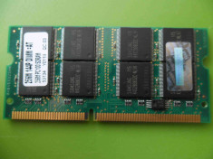 Memorie laptop SODIMM Transcend 256MB PC100 SDRAM 144pini foto