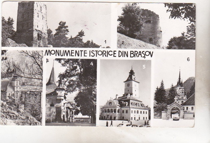 bnk cp Monumente istorice din Brasov - Vedere - uzata