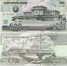 COREEA DE NORD- 500 WON 2007-P 44- UNC!! foto