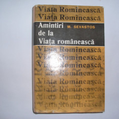 Amintiri de la viata romaneasca-M.Sevastos,RF5/1