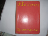 Mihai Eminescu - Opere 16-CORESPONDENTA ,RF5/1, Alta editura