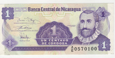 UNC-1 CENTAVO NICARAGUA foto