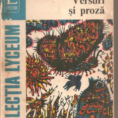 (C4955) VERSURI SI PROZA DE GEORGE TOPIRCEANU, EDITURA ALBATROS, 1978