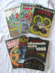 ALMANAH AUTO 1977, 1979, 1983, 1984, 1985, 1988. Carti noi foto