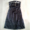 Rochie de ocazie neagra cu buline albe.