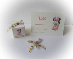 Pachet botez Minnie/ Mickey Mouse (marturii, carduri si cruciulite) foto