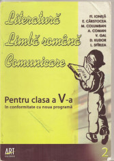 (C4924) LIMBA SI LITERATURA ROMANA , COMUNICARE PENTRU CLASA A V-A DE FL. IONITA, E CARSTOCEA, EDITURA ART, 2010, GHID, CAIET DE LUCRU, SEMESTRUL II foto