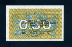 Lituania 0.50 talonas 1991 necirculata foto