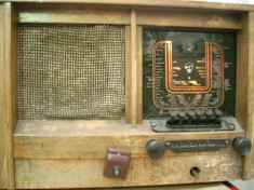 BLAUPUNKT 6W640- aparat de radio cu tuburi (lampi) , original Germania 1941, autentic vintage, colectie rara foto