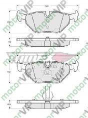 Placute frana spate set BMW - E36 , E36 Compact , E46 , E46 Touring,Cabrio , E85 foto