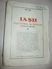 IASII, CULTURAL SI SOCIAL , AMINTIRI SI INSEMNARI - VOL II //1929 foto