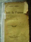 FRANCIS JAMMES - CHOIX DE POEMES, Alta editura