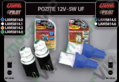 LED POZITIE 12V - 5W UF LAMPA CAP ROTUND ALBASTRU/ ALB/ PORTOCALIU/ VERDE (DULIE T10) 12 foto