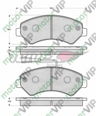 Placute frana set Citroen Jumper foto