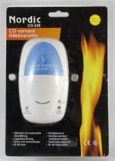 Avertizor (detector) acustic si optic de incendiu - Nordic CO338 - foto