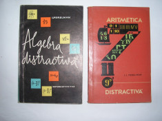 Algebra distractiva/Aritmetica distractiva I Perelman,2 vol,rf5/2 foto