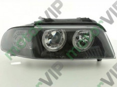 Angel Eyes Faruri pentru Audi A4 Typ B5 Bj. 99-01 negru fk foto