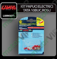 KIT PAPUCI ELECTRICI TATA 10BUC.ROSU 4 foto