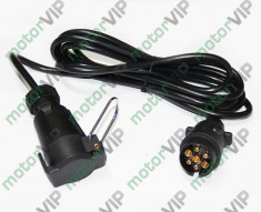 Cablu curent remorca 7 pini cu fisa + priza - motorVIP foto
