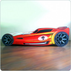 Pat copii HotWheels Red - 140x70 cm foto