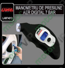 MANOMETRU PRESIUNE AER DIGITAL 7BAR LAMPA 50 foto