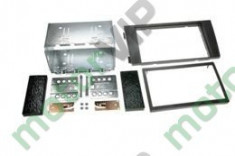 Rama adaptoare bord pentru montare DVD/CD-player/casetofon auto format 2DIN aftermarket pe Audi A6 M703725 foto