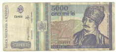 ROMANIA 5000 5.000 LEI 1993 [6] foto