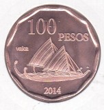 bnk mnd Insula Pastelui 100 pesos 2014 unc , barca