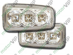 Semnalizator Lateral LED (cristal/crom) Citroen Saxo/Berlingo/Evasion/Xantia S.S HFX.S KFW/M.../22.U6.A/X1.X2 (96-00/96-/94-/93-) FKSBLEDPG003 foto