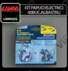 KIT PAPUCI ELECTRICI 40BUC ALBASTRU 11 foto