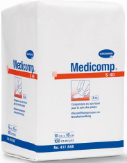 Comprese din material netesut in 6 straturi MEDICOMP extra nesterile 10 x 10 cm foto