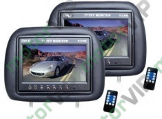 Pachet format din doua tetiere cu monitor auto LCD incorporat Pyle PL71PHB foto