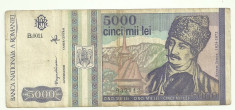 ROMANIA 5000 5.000 LEI 1993 [4] foto