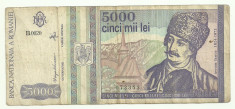 ROMANIA 5000 5.000 LEI 1993 [5] foto