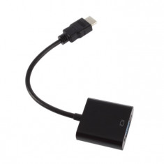 Convertor adaptor HDMI - VGA semnal digital la analog 720p 1080p valabil pentru PC Laptop netbook notebook tableta telefon android PS3 xbox foto