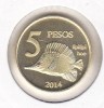 Bnk mnd Insula Pastelui 5 pesos 2014 unc, fauna marina, Australia si Oceania