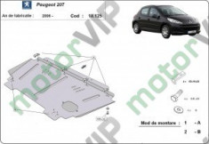 Scut motor metalic Peugeot 207 foto