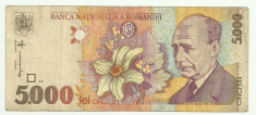 ROMANIA 5000 5.000 LEI 1998 [2] foto