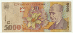 ROMANIA 5000 5.000 LEI 1998 [4] foto